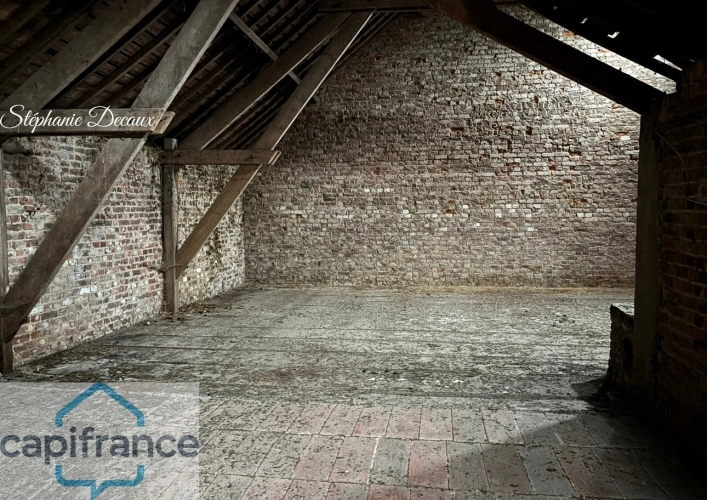Photos 3 - Rurale - A VENDRE : Grange aménageable 270 m2 + Terrain 720 m2 – Centre GLAGEON (59132)