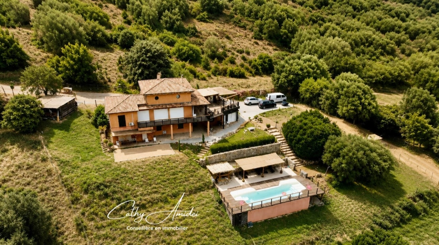 Photos 1 - Prestige - PRATAVONE (Corse) : Propriété 10 pièces avec piscine et chalet indépendant