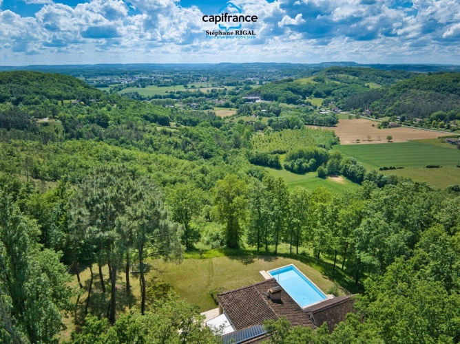 Photos 3 - Rurale - Dpt Lot et Garonne (47), à vendre FUMEL propriété en pierre P7 sur un terrain de 4ha de terrain
