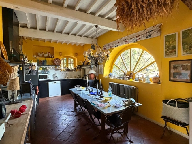 Photos 8 - Prestige - PLAISANCE DU GERS(32): élégante PROPRIETE DE CHARME et de CARACTERE XVIII-XIXs, 3,5hectares, près de Plaisance et Marciac, SANS TRAVAUX, sans vis à vis, au calme , VUE sur les coteaux, piscine