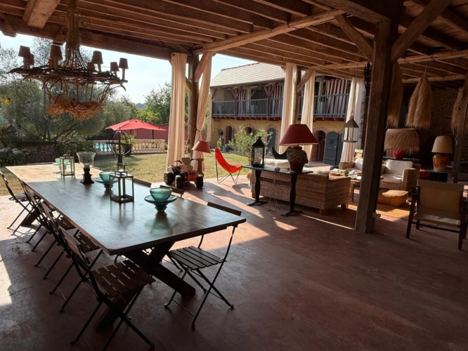 Photos 25 - Prestige - PLAISANCE DU GERS(32): élégante PROPRIETE DE CHARME et de CARACTERE XVIII-XIXs, 3,5hectares, près de Plaisance et Marciac, SANS TRAVAUX, sans vis à vis, au calme , VUE sur les coteaux, piscine