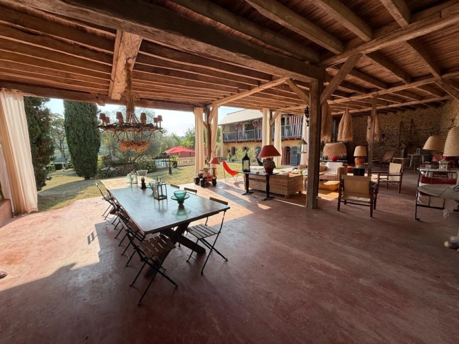 Photos 27 - Prestige - PLAISANCE DU GERS(32): élégante PROPRIETE DE CHARME et de CARACTERE XVIII-XIXs, 3,5hectares, près de Plaisance et Marciac, SANS TRAVAUX, sans vis à vis, au calme , VUE sur les coteaux, piscine