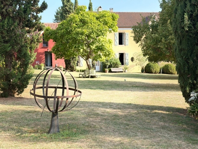 Photos 32 - Prestige - PLAISANCE DU GERS(32): élégante PROPRIETE DE CHARME et de CARACTERE XVIII-XIXs, 3,5hectares, près de Plaisance et Marciac, SANS TRAVAUX, sans vis à vis, au calme , VUE sur les coteaux, piscine