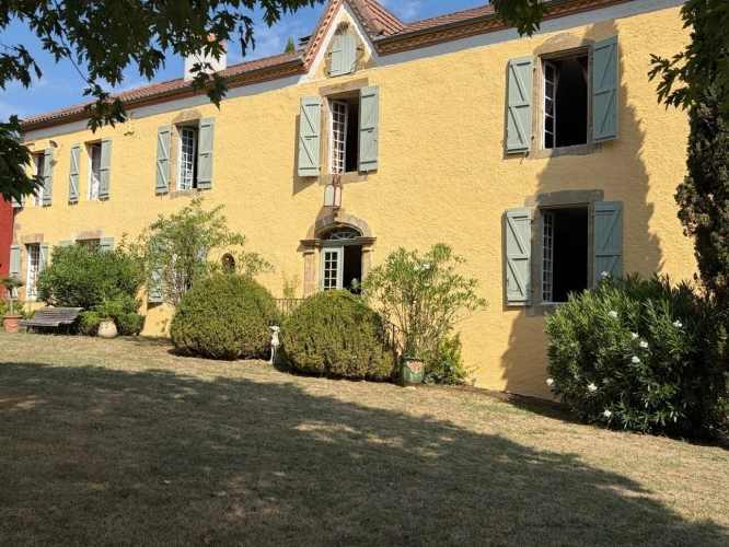 Photos 46 - Prestige - PLAISANCE DU GERS(32): élégante PROPRIETE DE CHARME et de CARACTERE XVIII-XIXs, 3,5hectares, près de Plaisance et Marciac, SANS TRAVAUX, sans vis à vis, au calme , VUE sur les coteaux, piscine