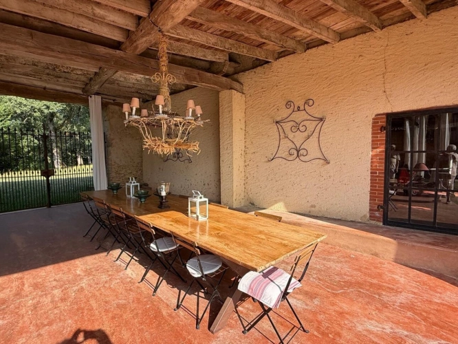 Photos 59 - Prestige - PLAISANCE DU GERS(32): élégante PROPRIETE DE CHARME et de CARACTERE XVIII-XIXs, 3,5hectares, près de Plaisance et Marciac, SANS TRAVAUX, sans vis à vis, au calme , VUE sur les coteaux, piscine