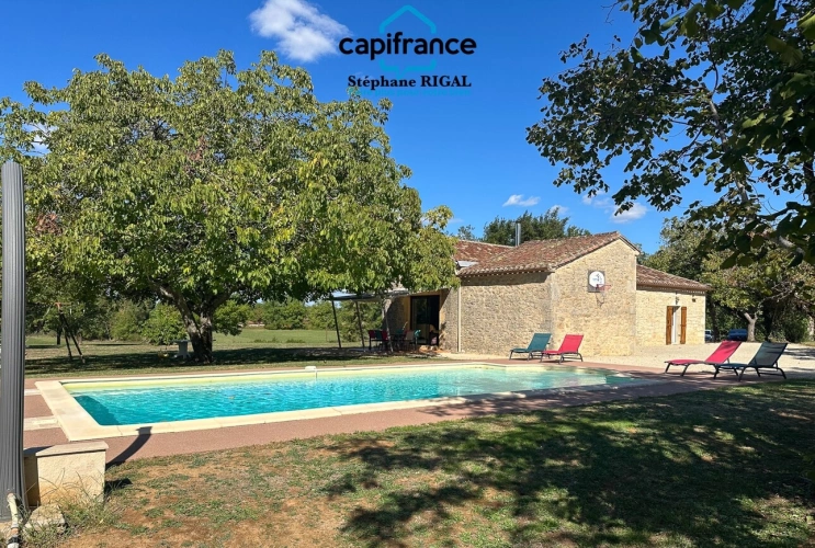 Photos 2 - Prestige - Propriete à vendre 5 pièces MAUROUX (46), 100 m2 sur 1,5ha de terrain