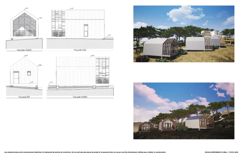 Photos 7 - Touristique - Rare - Terrain boisé 3577 m² avec Permis de Construire Purgé (Villa + 3 Gîtes touristiques) – Sud Ardèche