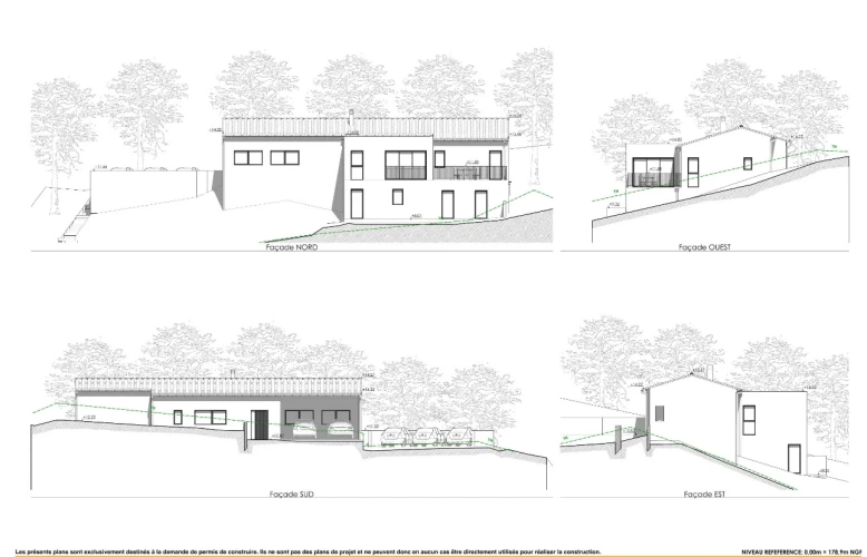 Photos 8 - Touristique - Rare - Terrain boisé 3577 m² avec Permis de Construire Purgé (Villa + 3 Gîtes touristiques) – Sud Ardèche