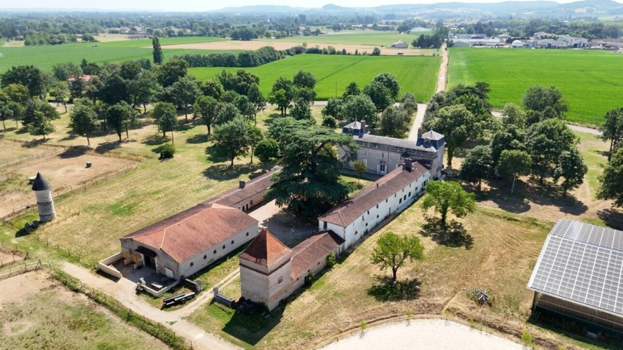 Photos 2 - Équestre - Propriete équestre et son château, à vendre 14 pièces LE TEMPLE SUR LOT (47)