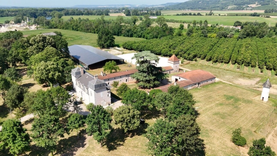 Photos 3 - Équestre - Propriete équestre et son château, à vendre 14 pièces LE TEMPLE SUR LOT (47)