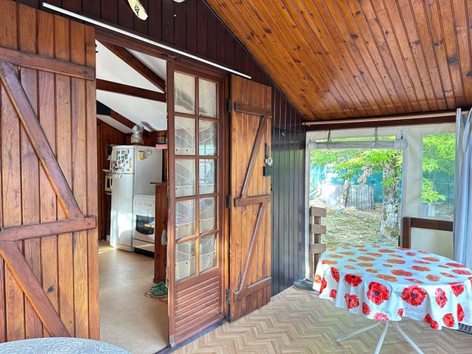 Photos 9 - Rurale - Terrain de loisir arboré de 1360m2 avec cabanon aménagé de 24m2 — Marigné-Laillé