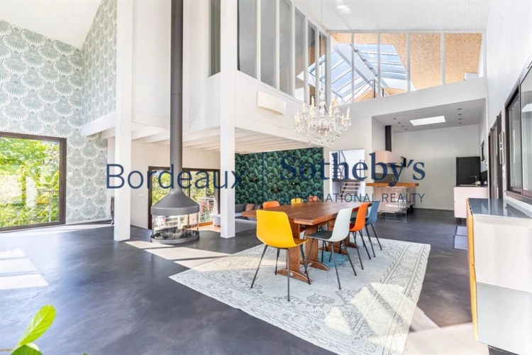 Photos 6 - Prestige - BORDEAUX 20MN - EXCEPTIONNELLE VILLA D'ARCHITECTE 335M² - PARC - PISCINE - 6 CHAMBRES - GARAGES