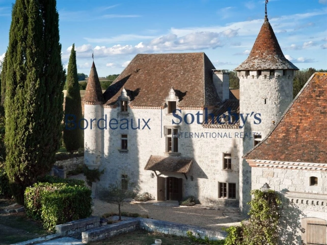 Photos 2 - Prestige - A UNE HEURE DE BORDEAUX, SUPERBE PROPRIÉTÉ MÉDIÉVALE ET SON PARC ARBORÉ - 8 CHAMBRES