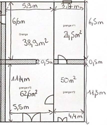 Photos 7 - Rurale - A vendre Grange de 226 m² – proche de Tournus - Uchizy  - Volumes exceptionnels et nombreuses possibilités