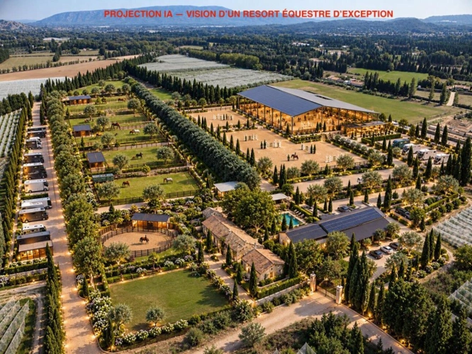 Photos 4 - Équestre - Saint-Andiol ? domaine de 11,5 hectares avec mas provençal, logements, piscine et potentiel de resort équestre