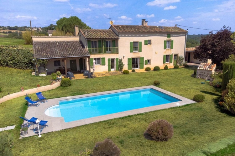 Photos 1 - Rurale - Maison de campagne avec vue exceptionnelle, 146 m² habitables, possibilité studio independante,  seulement 4 km de Cordes-sur-Ciel