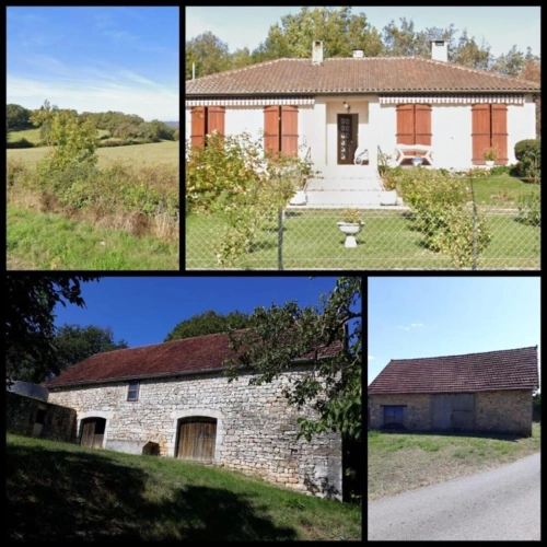 Photos 1 - Équestre - maison avec granges et  24 hectares dans le Lot