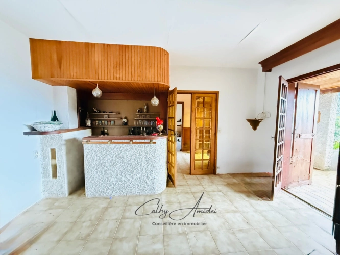 Photos 7 - Touristique - SAGONE (Corse) : Propriete à vendre, maison T4 + dépendance avec 2 appartements T1, sur terrain plat de 5000m2