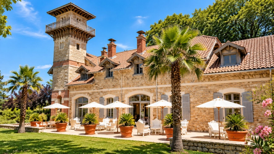 Photos 1 - Prestige - BIARRITZ — LE BEAUMANOIR Manoir du XIXe siècle · Hôtel 5 étoiles · Cession de parts sociales incluant l’immobilier et l’exploitation hôtelière