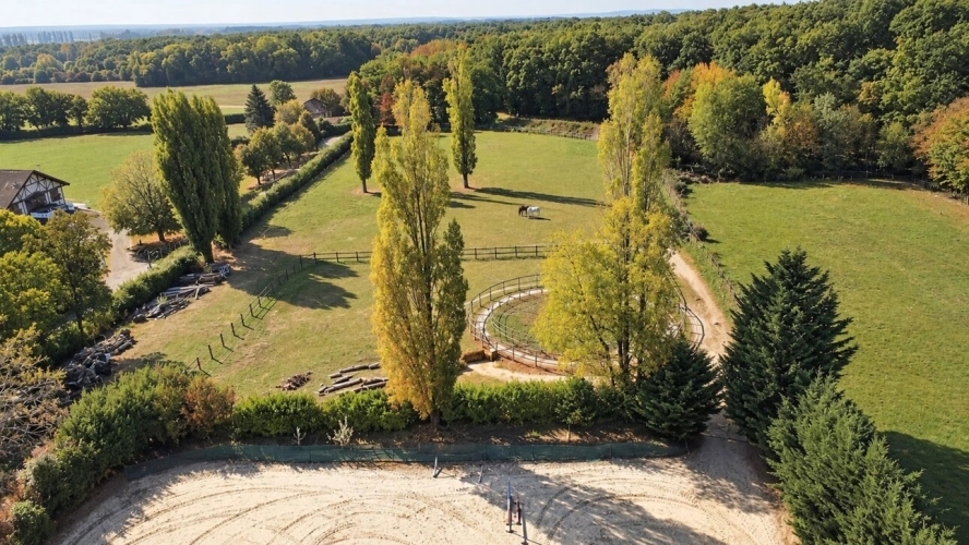 Photos 2 - Équestre - À vendre – Propriété avec maison, installations équestres et piscine à Massongy (74)