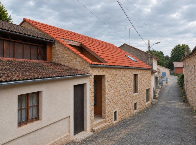 Photos 2 - Rurale - Grange en pierre à rénover entièrement, au coeur d'Astaffort, plus de 200m²