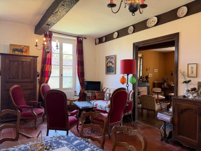 Photos 6 - Prestige - Château à vendre BAS ARMAGNAC (32) - Avec deux gîtes, dépendances, piscine et parc - 19 ha de vignes et terres