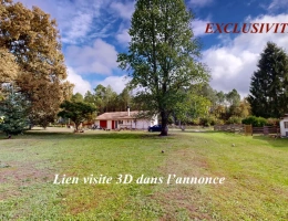 Vignette - Rurale - Maison traditionnelle de 105m2 évolutifs sur jolie parcelle boisée de 3.8 hectares proche Bazas