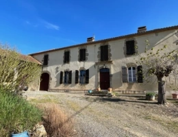 Vignette - Touristique - Dpt Gers (32), à vendre PLAISANCE et RISCLE proche, authentique PROPRIETE RURALE, ancienne ferme,  sur 3ha bio  AVEC geothermie, ancien chais