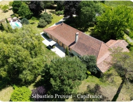 Vignette - Prestige - Propriété à vendre 7 pièces LES LECHES (24) 200m², 5 chambres, Terrain 10000m², Grange 150 m², Piscine, Sans travaux