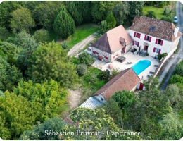 Vignette - Prestigious - Dpt Dordogne (24), for sale 11 rooms SARRAZAC (24) property P11 325M2, land 22200m2, outbuilding, sw