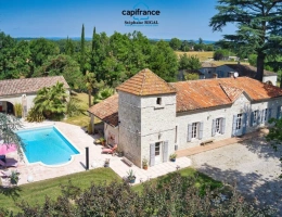Vignette - Équestre - Propriete à vendre 9 pièces proche de AGEN (47) Maison + gîtes + dépendances + Boxes sur 1,6ha de terrain