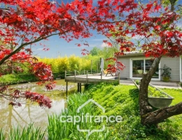 Vignette - Land - Proche SAINT-QUENTIN (02) : terrain de loisir 3200 m² au bord de l’Oise avec Chalet et potentiel locatif