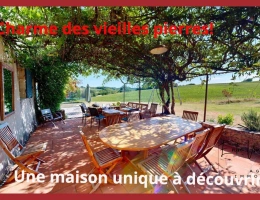 Vignette - Prestige - Demeure du 18e, 14p, piscine, 1ha proche La Réole