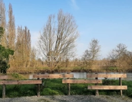Vignette - Foncière - Dpt Sarthe (72), à vendre LA CHARTRE SUR LE LOIR terrain 817 m² bord de Loir (20m) avec compteur EDF