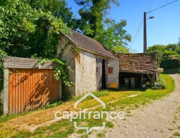 Vignette - Touristique - Grange en pierre à rénover-68 m2-Garage indépendant-Abris à bois-Terrain non attenant d'environ 950 m2