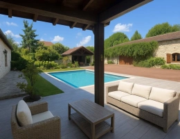 Vignette - Prestige - Propriete à vendre 7 pièces JOUY MAUVOISIN (78) - dépendance - garage - parcelle 2500 m²