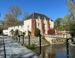 Vignette - Prestige - Propriete à vendre, superbe Moulin rénové et bordé par la rivière, a l est d Orleans, parcelle de 4500 m²