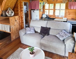 Vignette - Foncière - À vendre – Terrain de loisir 4 500 m² avec abris de jardin "chalet" aménagé – Lavernat (72, Sarthe)