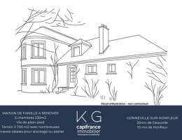 Vignette - Prestigious - Gonneville-sur-Honfleur, family home to renovate, on 3,700 m² of land, with 5 bedrooms and outbuildi