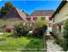 Vignette - Rural - Dpt Dordogne (24), à vendre 11 pièces proche Thiviers (24) propriété P11 325M2, terrain 22200m2, dépendance, piscine