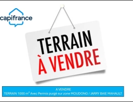 Vignette - Rurale - TERRAIN 1 000 m² – PERMIS PURGÉ – SECTEUR MOUDONG / JARRY – BAIE-MAHAULT