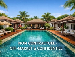 Vignette - Prestige - EN EXCLUSIVITE - PROPRIETE CONFIDENTIELLE A 100M DE LA PLAGE - 6 SUITES – PISCINE A DEBORDEMENT – POTENTIEL UNIQUE - SAINT FRANCOIS