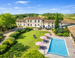 Vignette - Prestige - BORDEAUX 35 MINUTES - SOMPTUEUSE PROPRIÉTÉ DE MAÎTRE XVIII° - 6 HECTARES - DÉPENDANCES - PISCINE