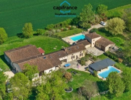 Vignette - Tourist - Property for sale, 11 rooms, MONSEGUR (47). Property with main house and guest house, 260m² of livin