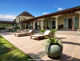 Vignette - Rural - Gers (32) department, near Marciac, elegant single-story property on 4.5 hectares with potential for
