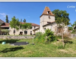 Vignette - Prestige - Propriete à vendre 22 pièces proche de AGEN (47) 4 habitations 885 m² + dépendances, 27 ha