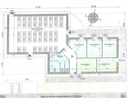 Vignette - Touristique - Bâtiment récent avec grande salle de réunion et bureaux