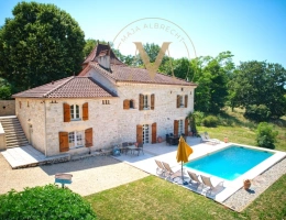 Vignette - Touristique - Maison de caractère avec vue dominante, piscine et gîte indépendant  (47)