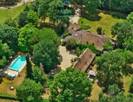 Vignette - Touristique - Propriete à vendre à Beaumontois en Périgord, Maison et gîte de 340m2 habitables sur 1,7ha avec piscine