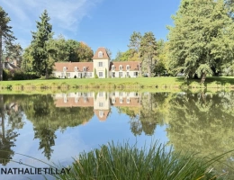 Vignette - Prestige - propriete d agrément, Sologne, a vendre:  Parc de 33 ha, piscine, tennis, biotope Solognot: bois, foret , prairies , étangs , petite chasse et peche. Proche Orleans